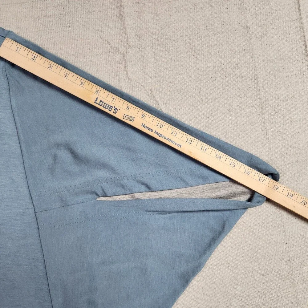 etcetera Top Womens XS Blue Kimono Sleeve Oversized Shirt Rayon Blend - Picture 10 of 14